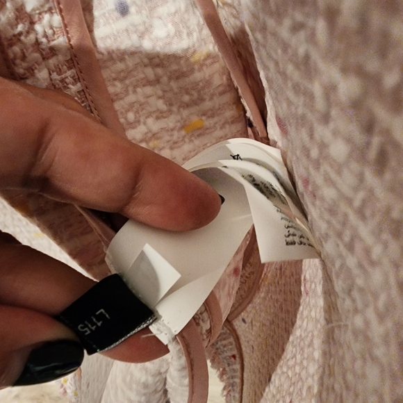 Kate Spade Pink Multicolor Mainline Tweed Long Jacket Coat size 14 - Picture 12 of 15